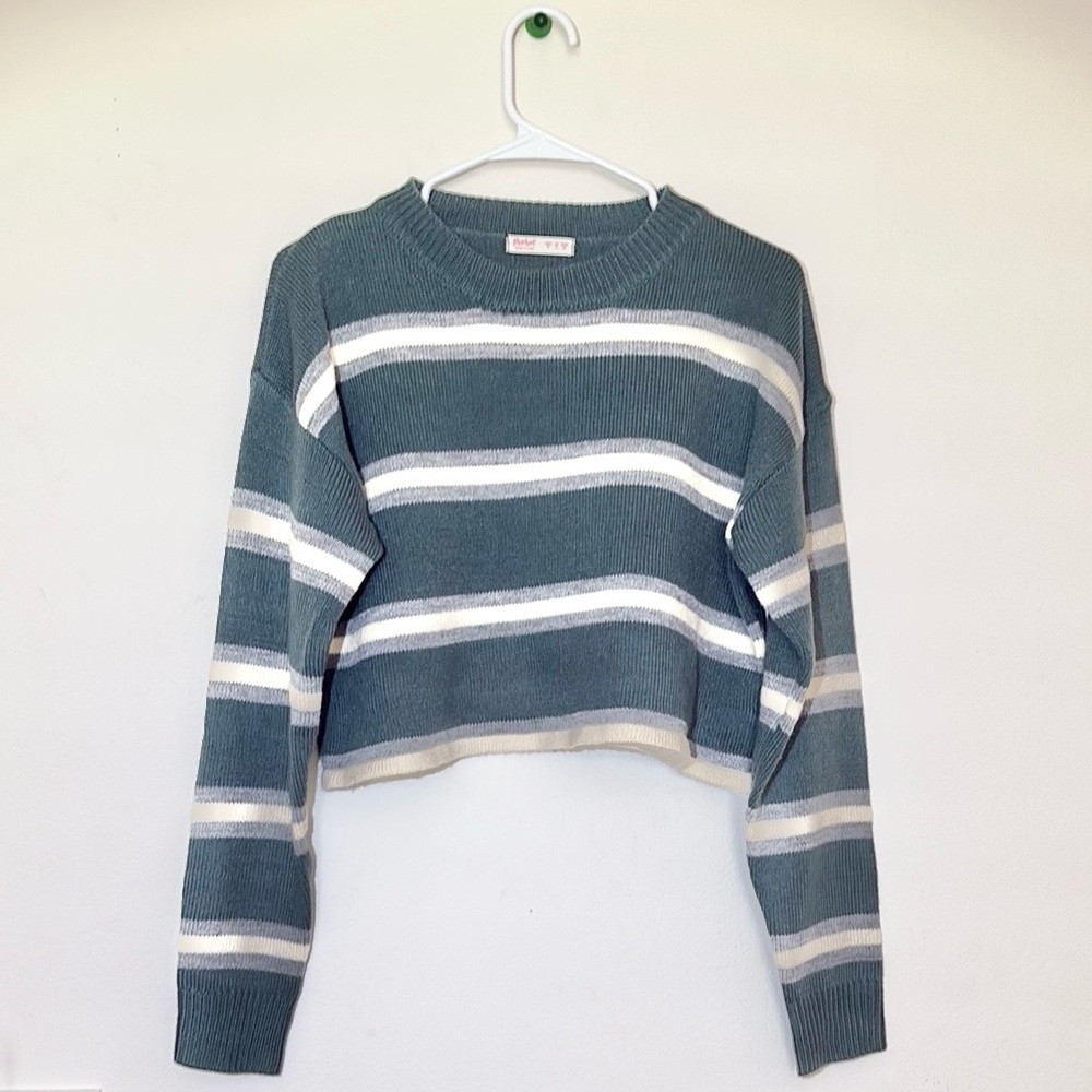 ROMWE Striped Crew Neck Sweater